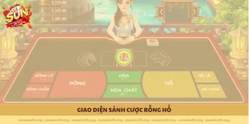 Giao diện sảnh cược Rồng Hổ