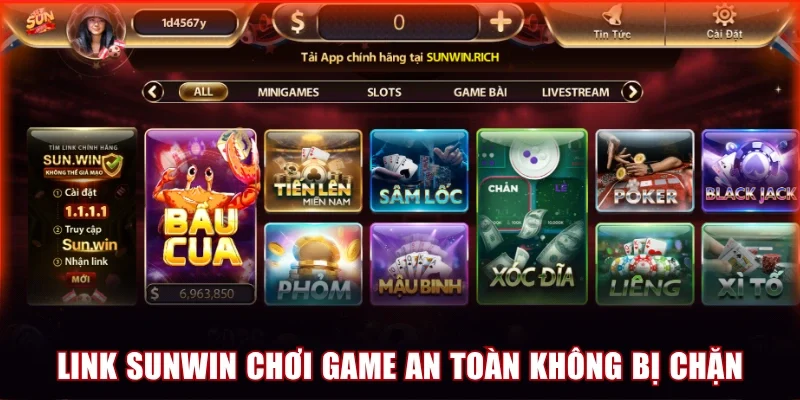 Link Sunwin chơi game an toàn không bị chặn
